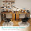 Metal Base Computer Desk,Gaming Desk with 3 Fabric Drawers & Storage Shelves, Writing Work Study Desk for Home Office Bedroom, Modern Simple Student PC Desks Table-260073464-260073465
