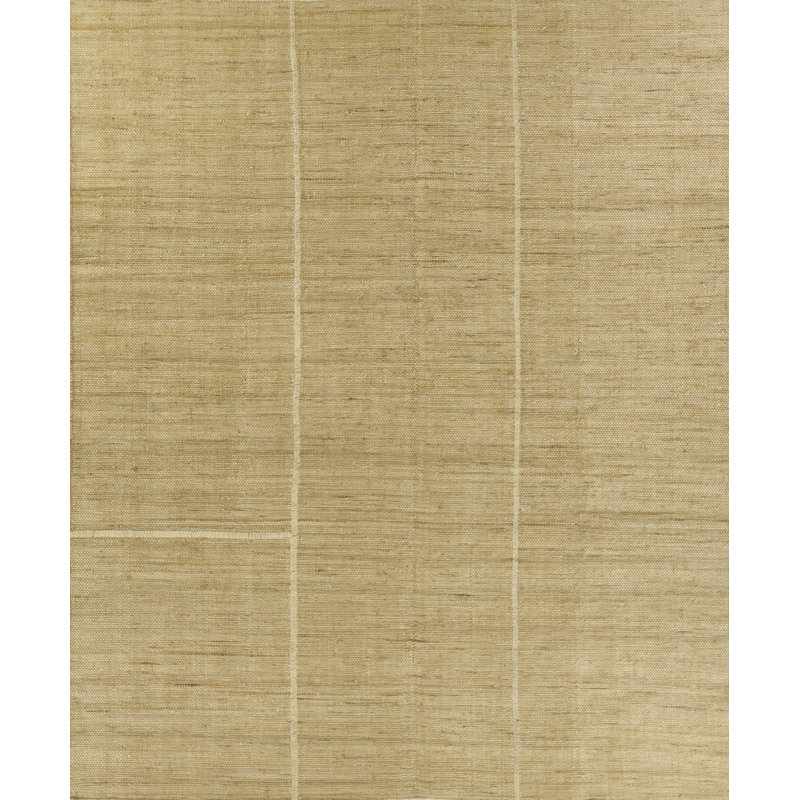 Striped Area Rug in Tan, Rectangle 6'3" x 9'