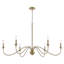 Lustre à intensité variable 6 lumières Dhruven