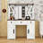 Makeup Vanity Desk with Mirror, Charging Station and Drawers