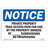 OSHA Notice - Private Property Trail Access Path For Use Sign | Heavy Duty