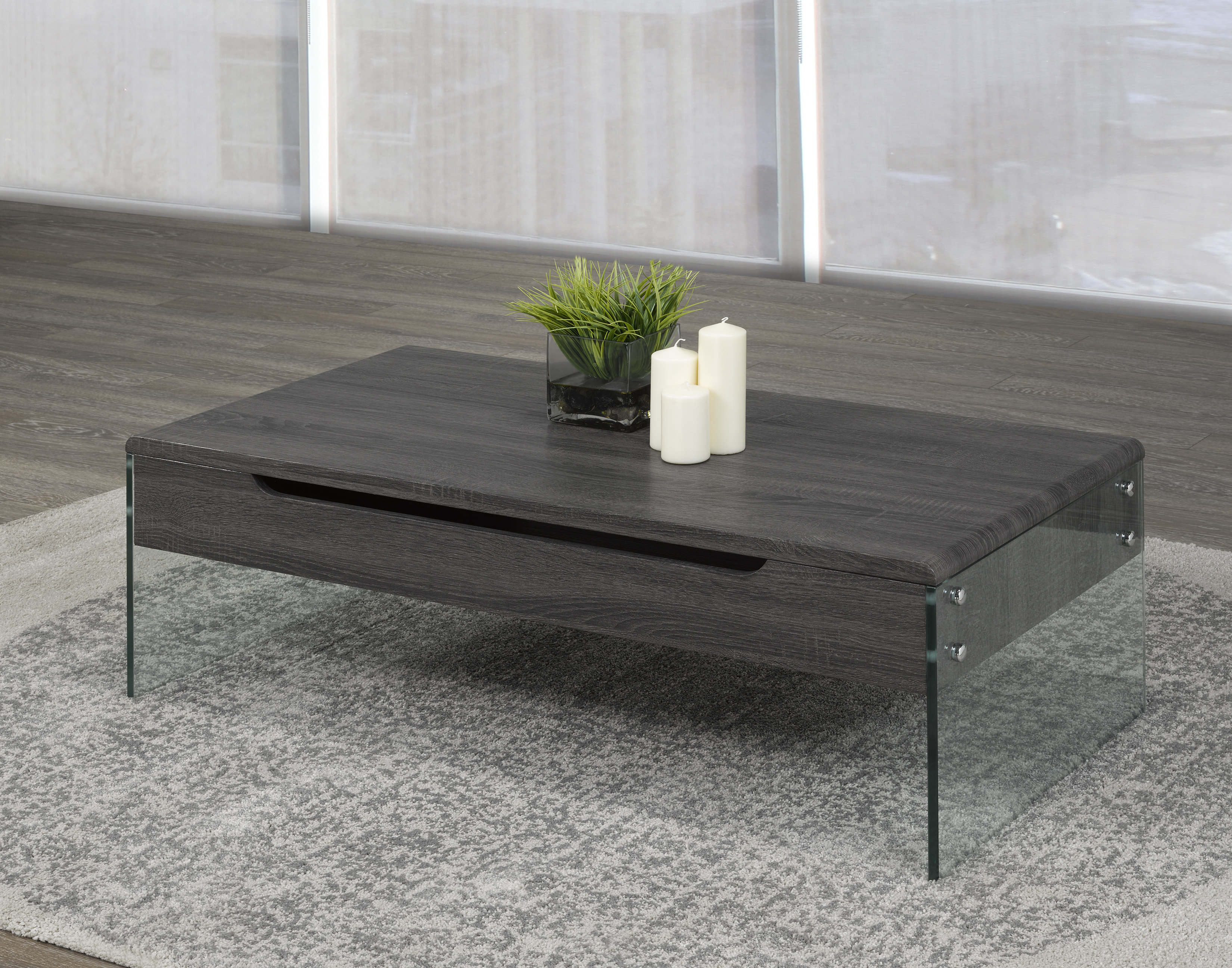 Orren Ellis Lochinvar Lift Top Sled Coffee Table with Storage & Reviews ...