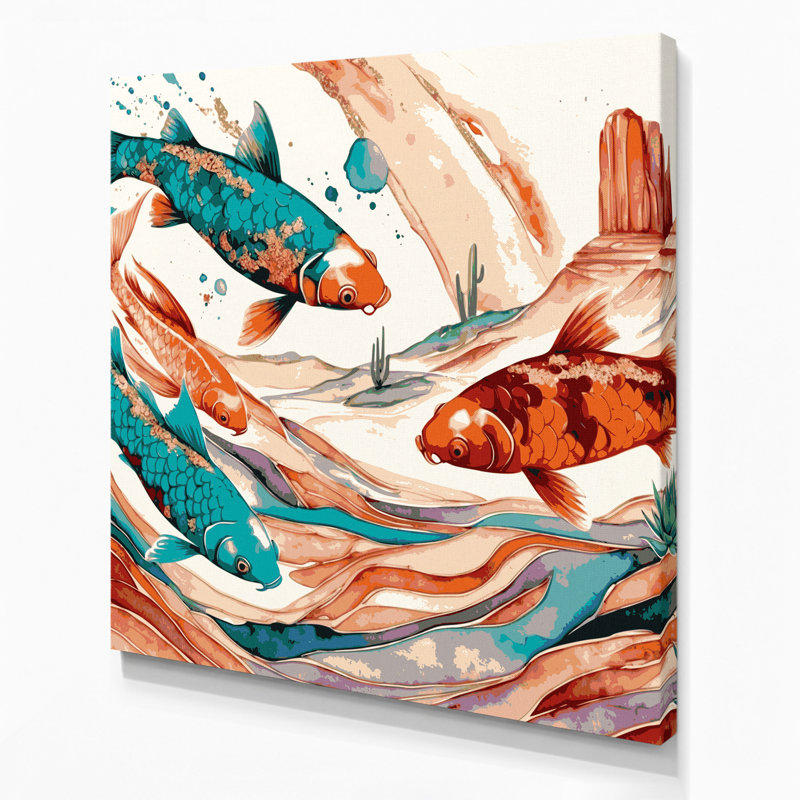Art mural sur toile 31 "Southwestern Animals", H 32 po x l 32 po