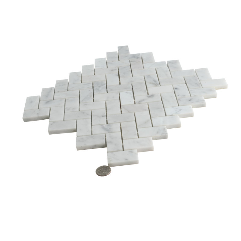 1 in. x 2 in. Polished Marble Tile