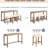 Brown Bar Table With Practical Power Strip And Rustic Look