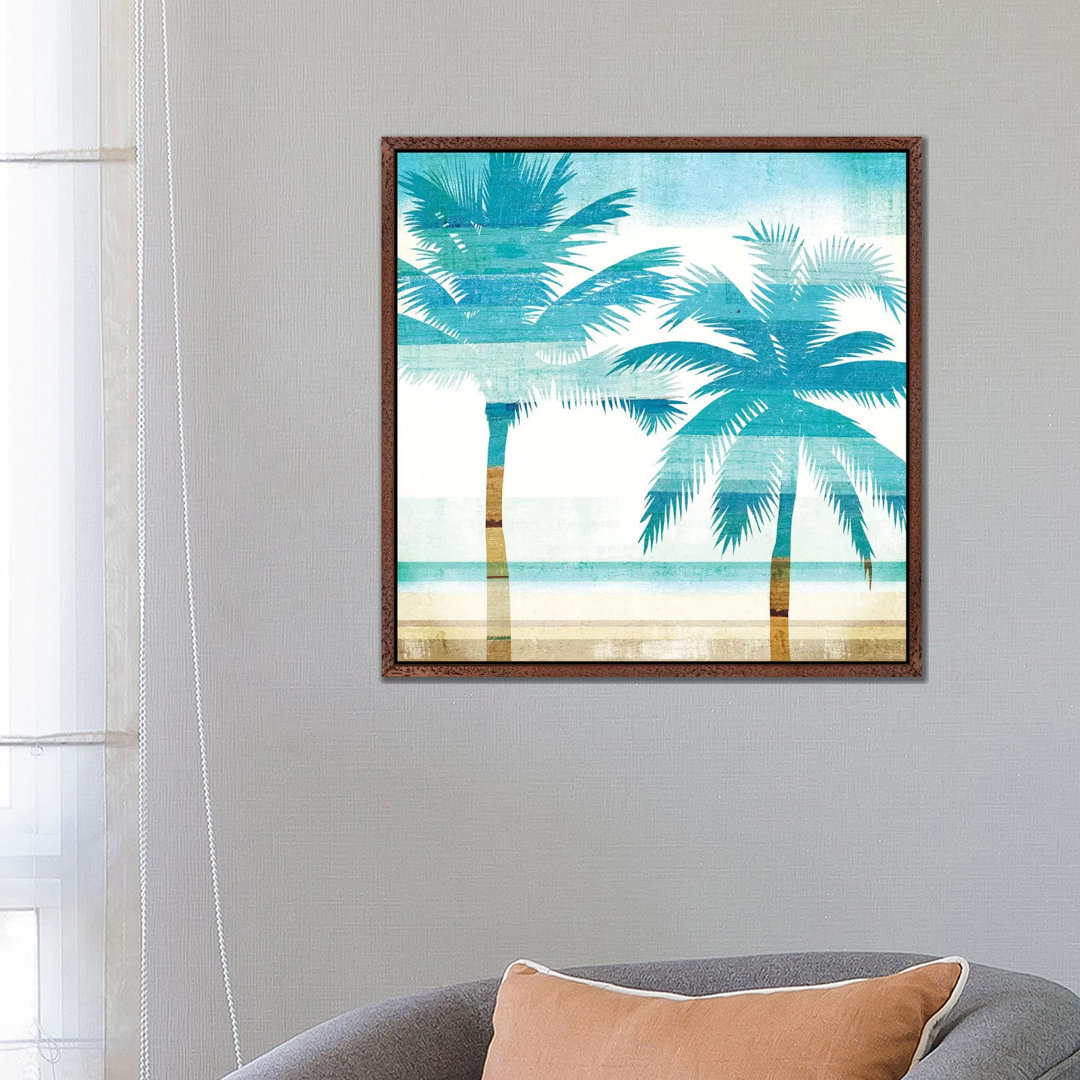 Leinwandbild Beachscape Palms III von Michael Mullan