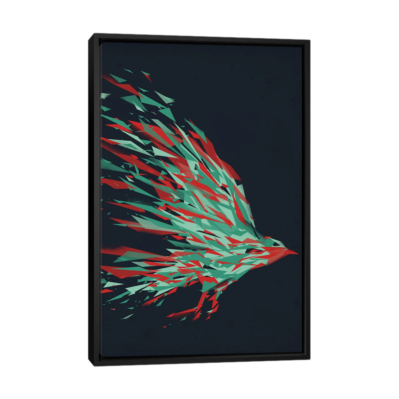 «Swift», reproduction d'impression sur toile, H 26 po x l 18 po x P 1,5 po, Toile avec cadre noir, Pas de tapis