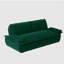 Grand canapé-lit escamotable de 73,2 po, canapé-lit convertible 3 en 1, causeuse en velours multifonctionnel, vert-351886974