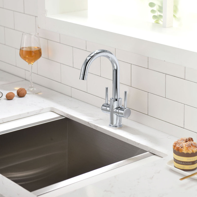 Two Handle Bar Faucet, Chrome