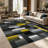 1PC Modern Geometric Abstract area rugs for Living Room, Soft and Comfortable, Suitable for all seasons, easy-to-maintain, machine washable Indoor floor mat, Under Table Farmhouse suitable for dining room, bedroom, home office, entryway, patio,-129934706