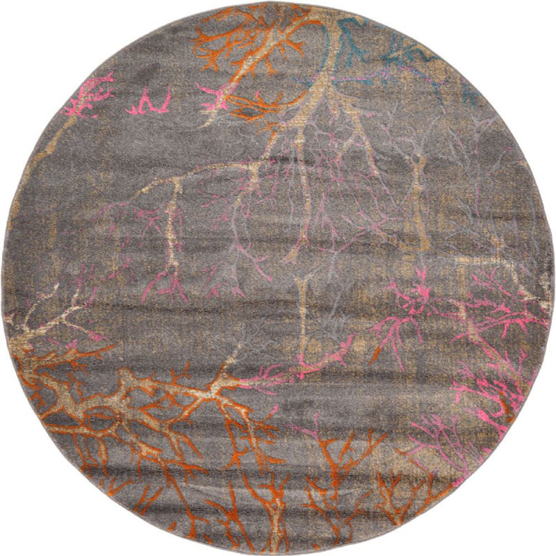 Estrada Oriental Indoor Rug, Round 6'