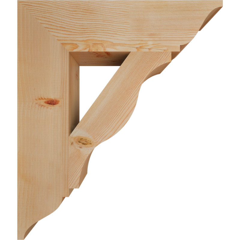 Funston Traditional Bracket, 28" H x 5.5" W x 24" D, Douglas Fir, Smooth
