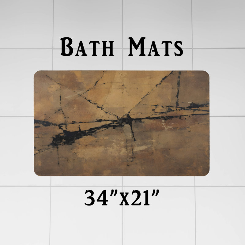 Rideau de douche avec tapis de bain, H 83 po x l 70 po