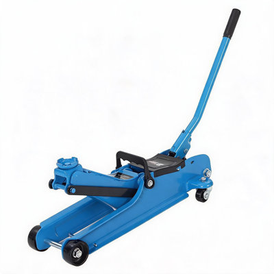 2.5 Ton Low Profile Hydraulic Floor Jack, 5500 LBS Car Jack Quick Lift Pump & Detachable Handle, Blue