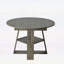 Table de salle à manger extensible ronde ovale avec des feuilles amovibles, conception peu encombrante pour 4 à 8 personnes-130198954