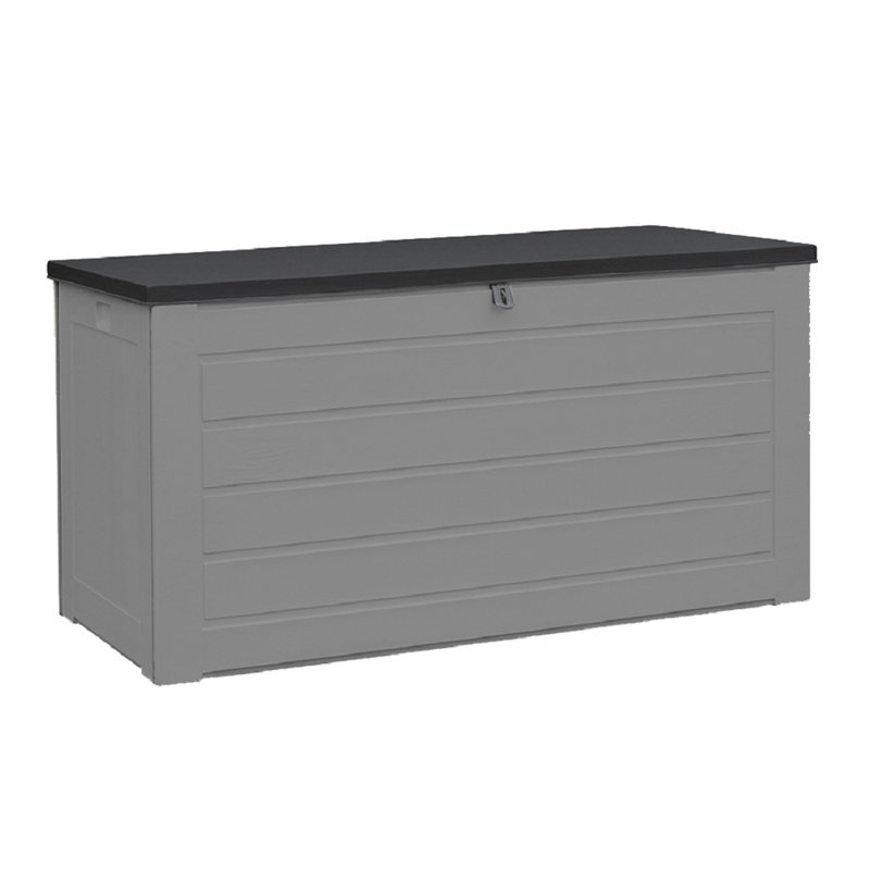 WFX Utility 146cm W 680L Water Resistant Plastic Lockable Deck Box in Grey