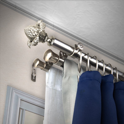 Abinabi Steel Adjustable Triple Curtain Rod