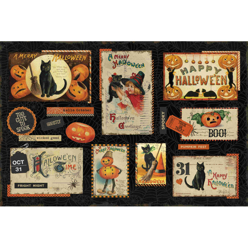 Halloween nostalgie I, H 8 po x l 12 po, Non, Toile tendue