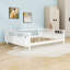 Grand lit plateforme en bois avec garde-corps et lattes-2121046681