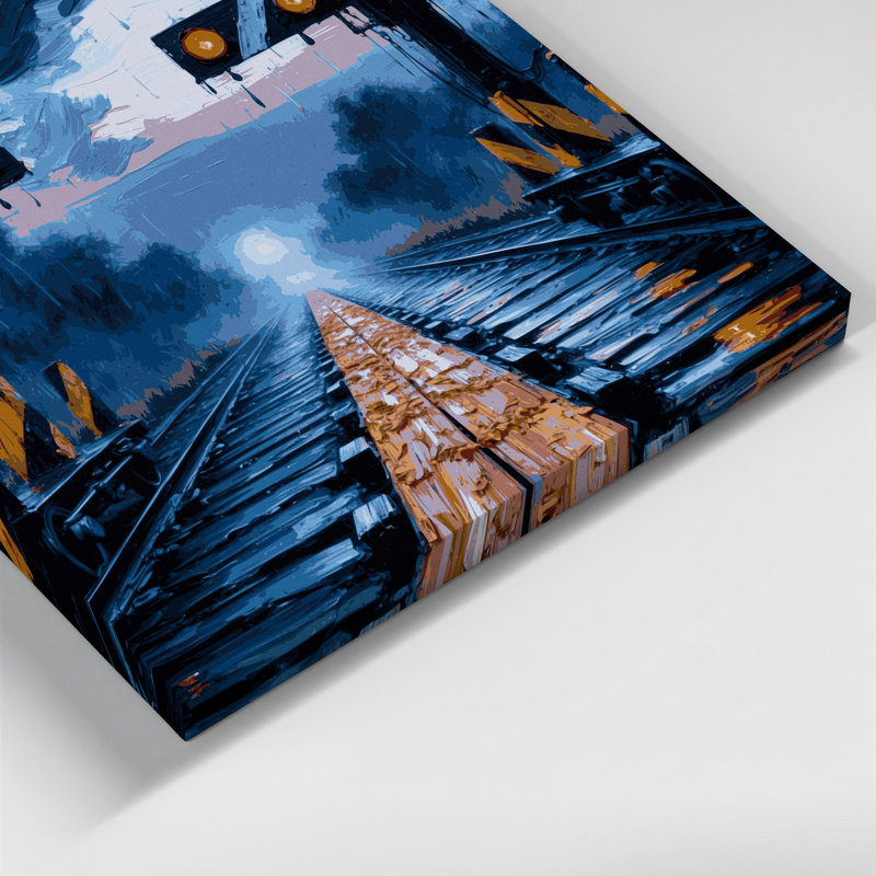 Art sur toile gris, H 12 po x l 18 po