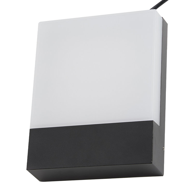 Matte Black Hardwired Outdoor Sconce