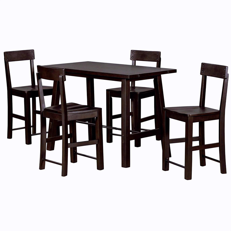 Ensemble repas pour 4 personnes à hauteur de comptoir, Espresso, Espresso, Espresso