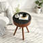 Petite table ronde pour les boissons-334203845-334203846