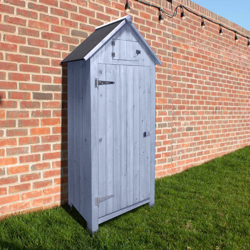 Solid Wood Shiplap Apex Tool Shed, Blue