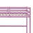 Twin Elevated Wooden Loft Bed, Comprehensively Fitted With Safety Railing, Integrated Desk, And Step Ladder-425410111