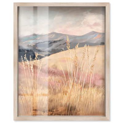 «Golden Grass Shadowbox Print» par Art Remedy