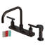 Kaiser Double Handle Kitchen Faucet with Side Spray-92195314