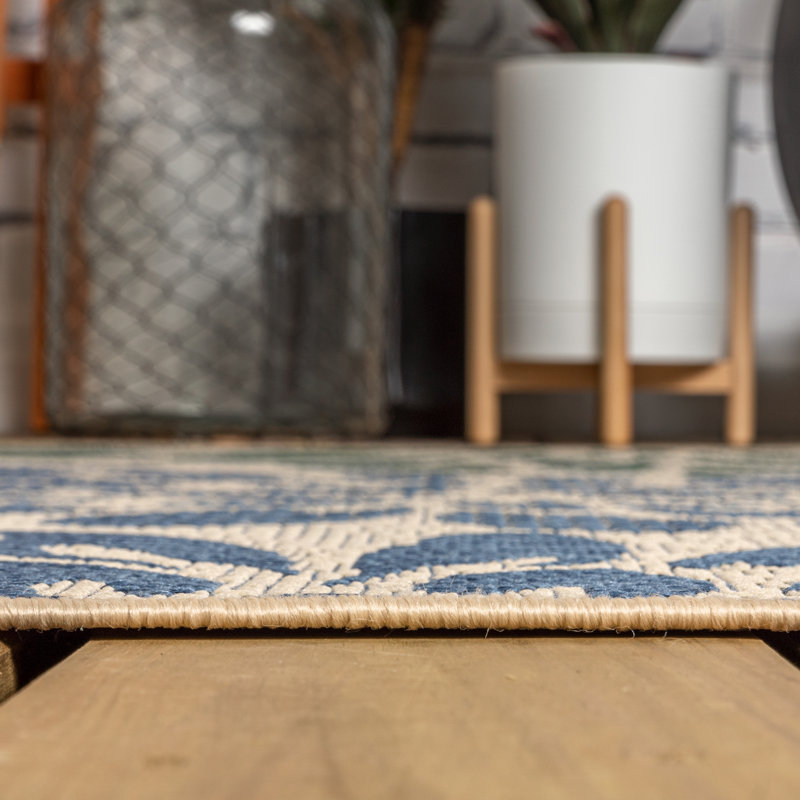 Floral Indoor / Outdoor Area Rug, Rectangle 236 x 305cm