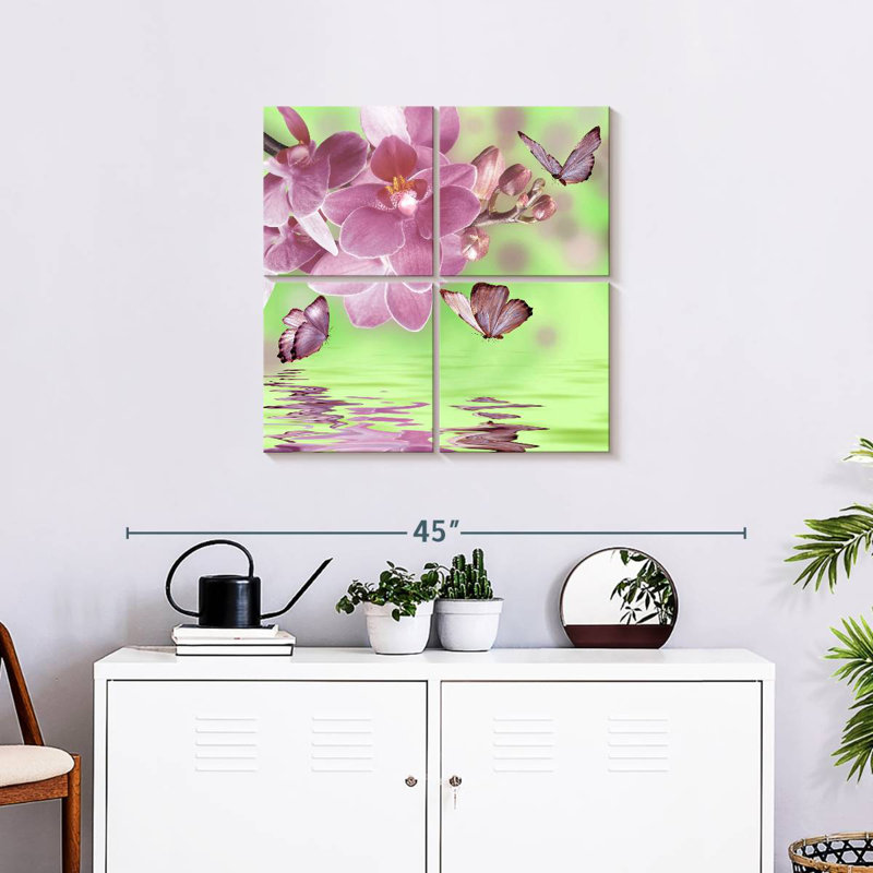 Fleurs d'orchidées Harnek, H 26 po x l 26 po