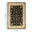 Black Area Rug, 5 Ft. 3 In. X 7 In., Polypropylene With Classic All - Over Design For Home Comfort And Appeal Charm