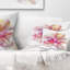 Coussin décoratif à imprimé floral belle fleur rose-29895771-89809703