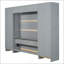 Grand lit escamotable avec garde-robe