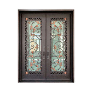 Blue Autumn Iron Door