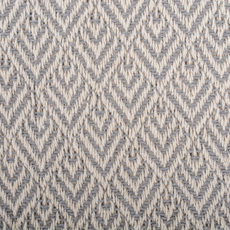 Jeté en coton , Gris
