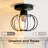 Hallinan 1 Light 6.3in 20W Modern Mini Crystal Ceiling Light 110-240V Bedroom Hanging Decor Lamp E27 Flush Mount