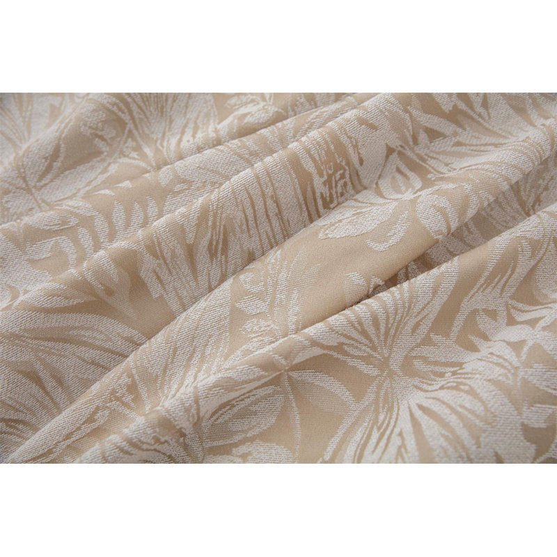 Zamora Chenille Jacquard Pencil Pleat Curtains Pair, Cream, 168cm Width x 137cm Drop
