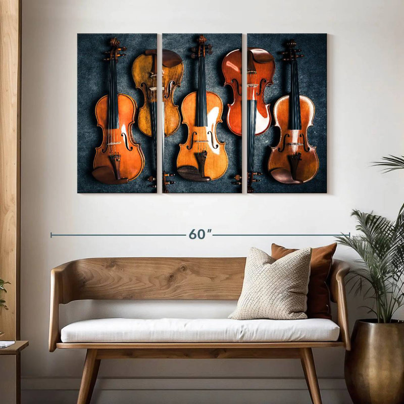 Abarca Violin Collection, 32" H x 50" W
