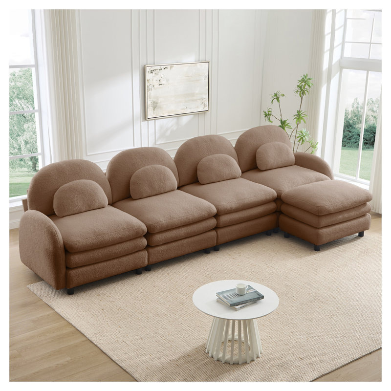 Canapé modulaire Teddy, Tanné