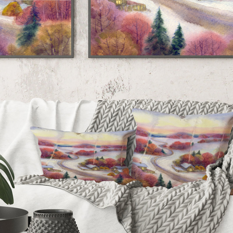 Coussin Winter Winter In The Village