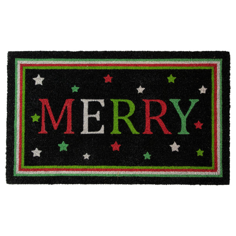 Paillasson "Merry" Black Coir 18 "x 30"