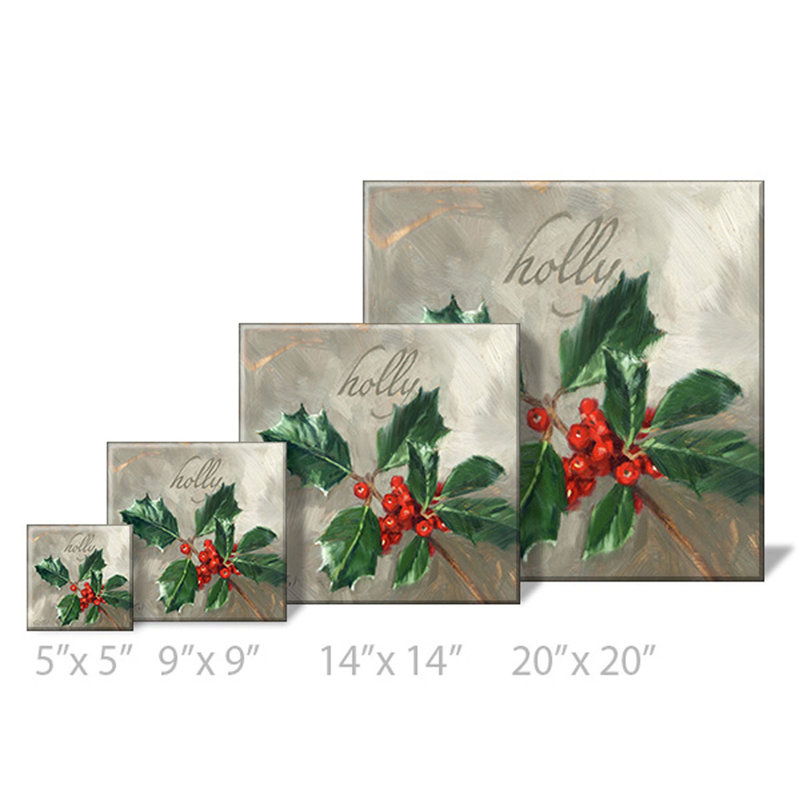 Holly, estampe numérique, H 5 po x l 5 po x P 1 po