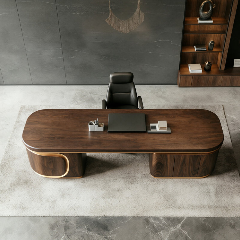 Bureau de direction 94,49 "New Chinese Style, 29.53" H x 94.49" W x 39.37" D