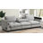 Sectional Sofa with Bluetooth Speaker, Comfy Cloud Couch Set with Drop Down Table, Cup Holders, USB Charger-1923232583