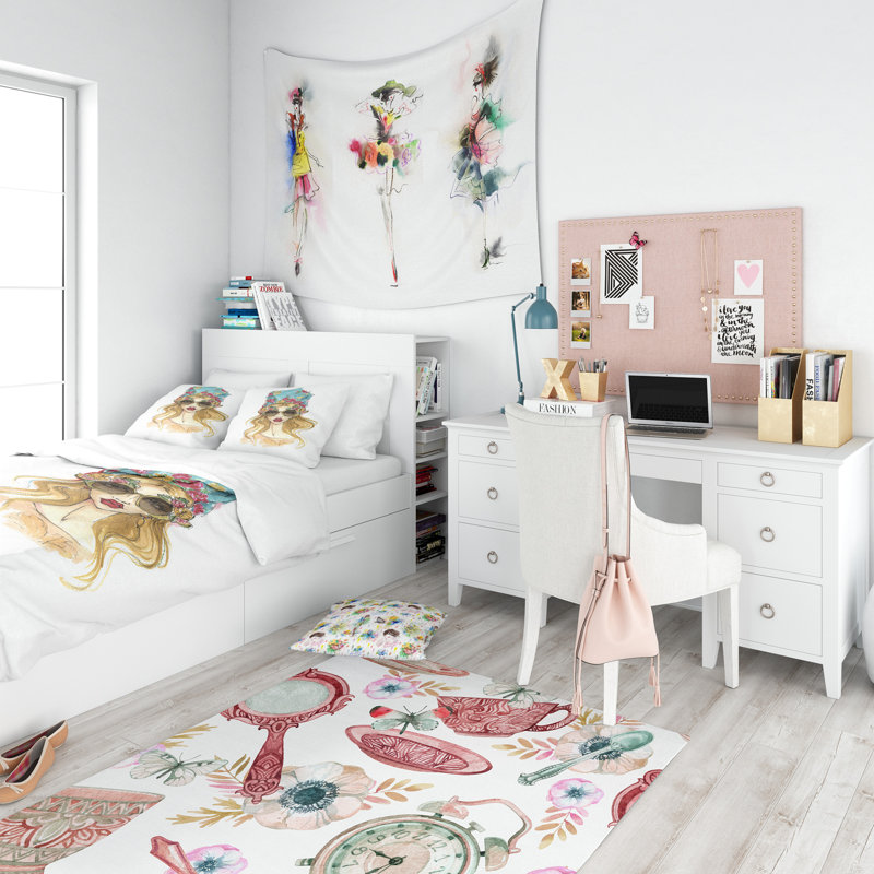 Ensemble de housse de couette Designart, Housse de couette très grand + 2 taies décoratives