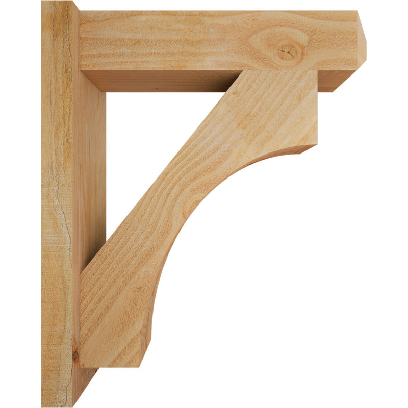 Persienne en bois rustique Westlake Craftsman, Sapin Douglas de 6 po (sciage brut), P 22 po x H 26 po