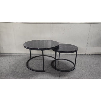 Ensemble de 2 tables basses gigognes pour le salon et la chambre à coucher